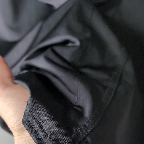 Jamie Sadock | Black Sleeveless Asymmetrical Collar 3/4 Zip Stretchy Top Size M - Picture 5 of 9